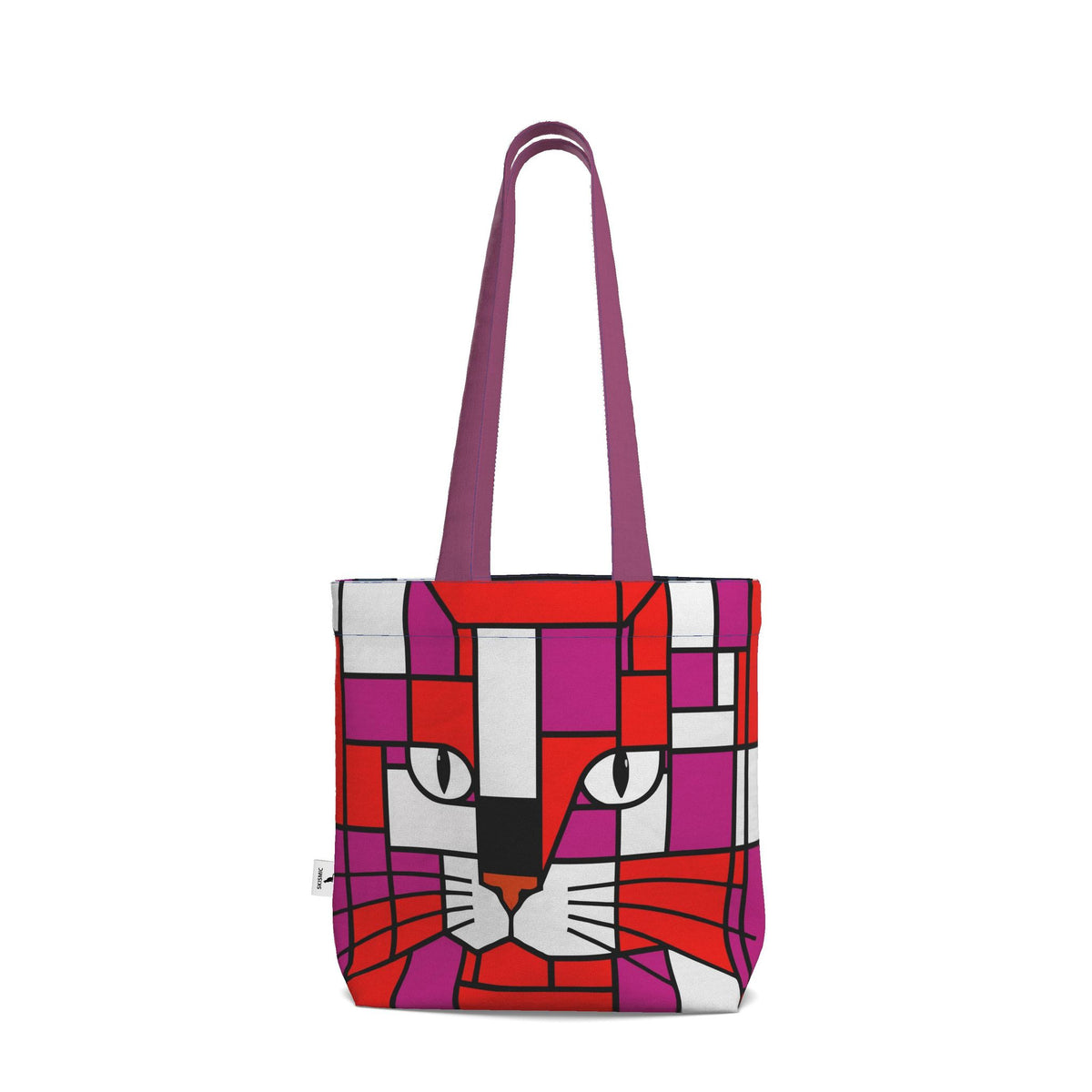 Moonlight & Power Moonlight Wild Orchid Purple Steel Blue Orange Red Violet  - Two Prints for One Cotton Tote Bag