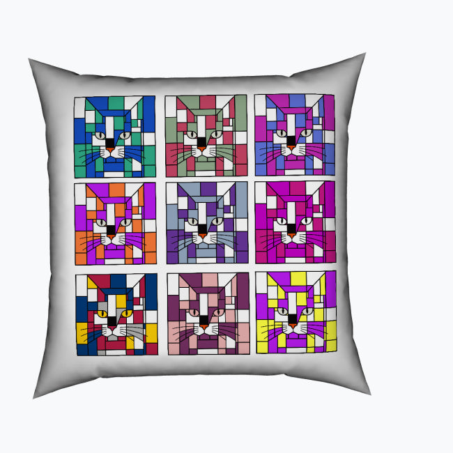 Velvet Square Cushion | All-Over Print