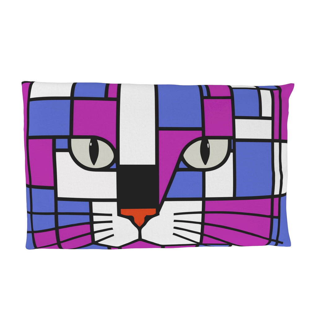 Cosmic Cat Orchid Purple Blue Pillow Case