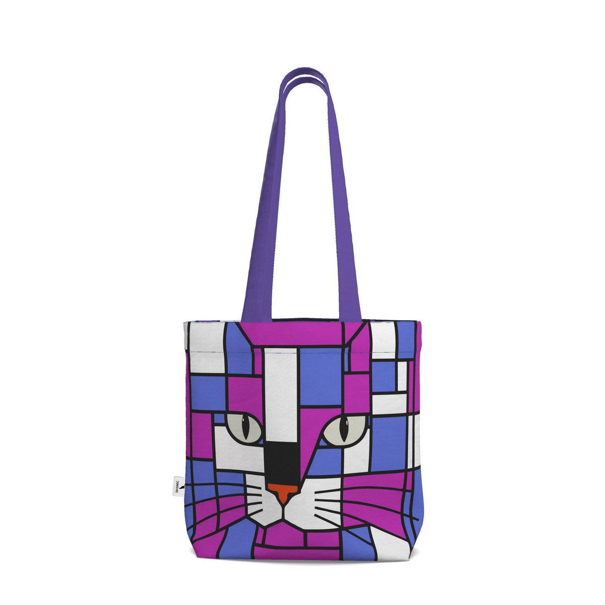 Cosmic & Storm Orchid Purple Blue Purple Powder Blue  - Two Prints for One Cotton Tote Shopping Bag