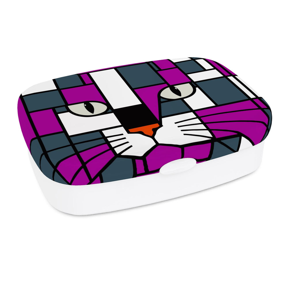Moonlight Wild Orchid Purple Steel Blue Lunch Box