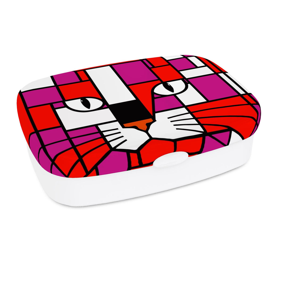Power Orange Red Violet Lunch Box