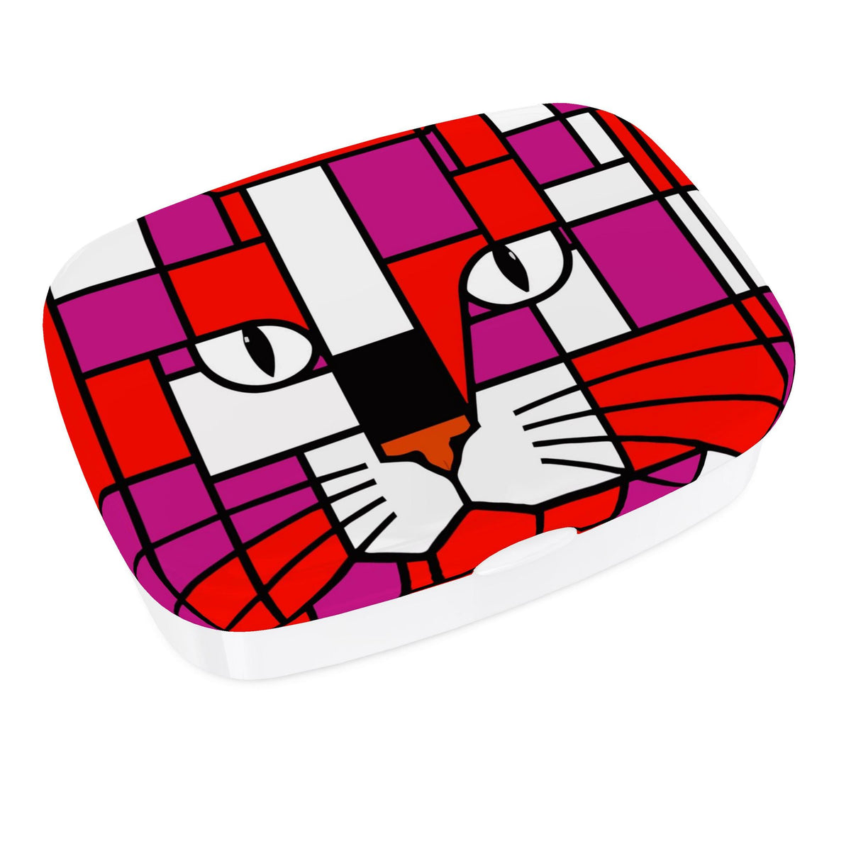 Power Orange Red Violet Lunch Box