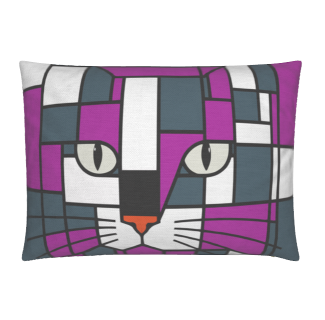 Premium Moonlight Wild Orchid Purple Steel Blue Luxury Soft Velvet / Cotton-Linen Cushions