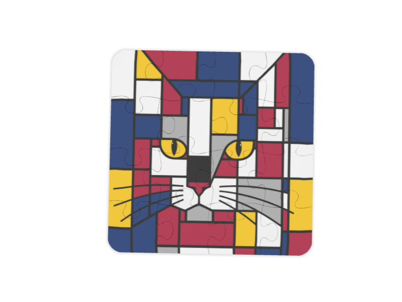 Carnival Blue Red Yellow Recycled Plastic Jigsaw Puzzle
