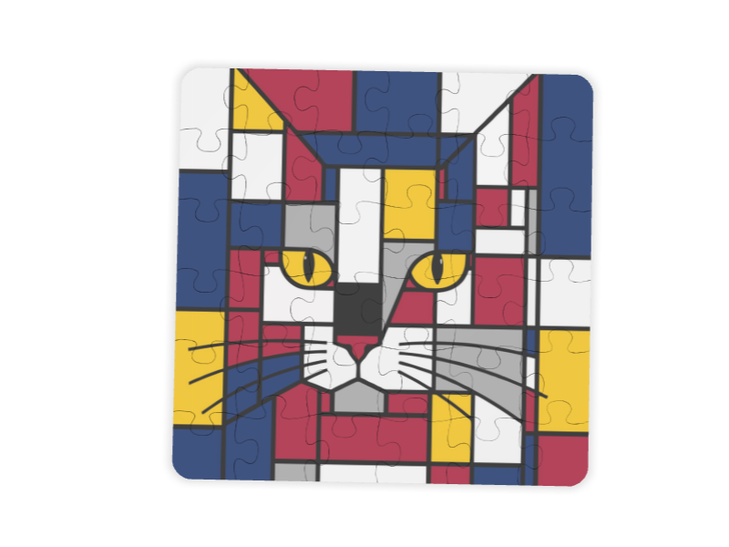 Carnival Blue Red Yellow Recycled Plastic Jigsaw Puzzle